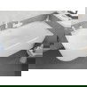 Mexen Silo szabadon álló sarokkád jobb oldali bordázott 170 x 80 cm, fehér, fehér túlfolyó - 52891708000P-20