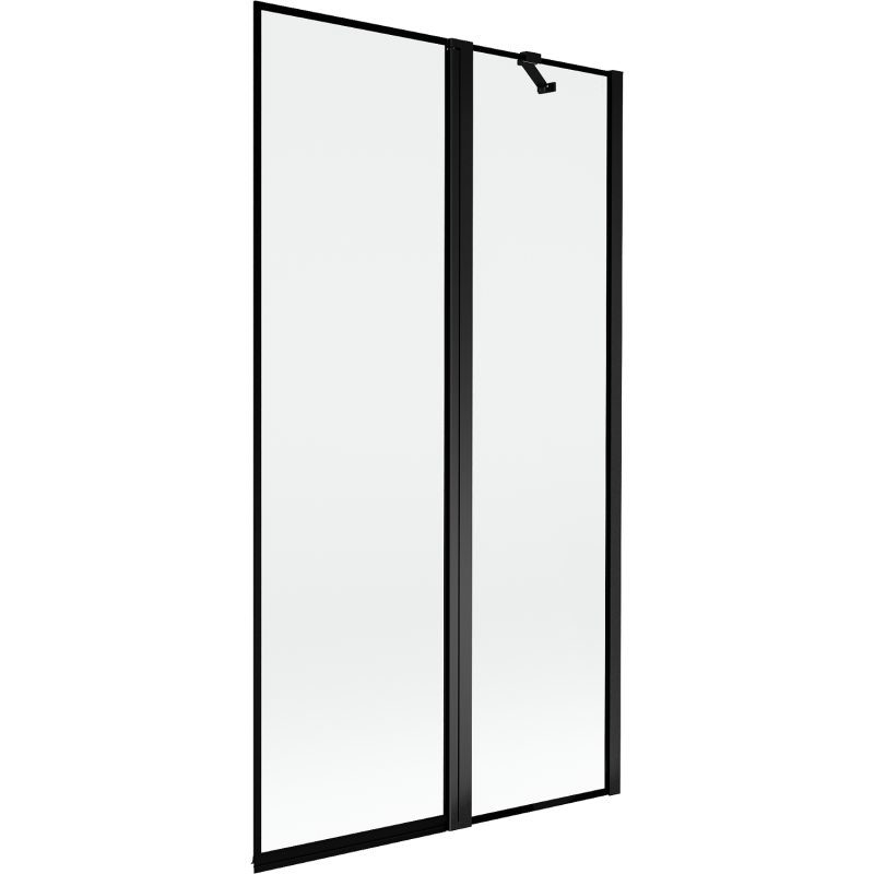 Mexen Mist paravan de duș cu 2 panouri dreapta 100 x 150 cm, ramă neagră, negru - 8A9-100-011-70-70-P
