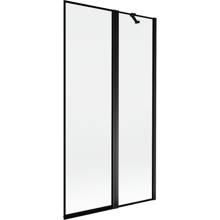 Mexen Mist kétszárnyú zuhanyfal, 100 x 150 cm, fekete keret, fekete - 8A9-100-011-70-70-P