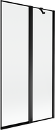 Mexen Mist paravan de duș cu 2 panouri dreapta 100 x 150 cm, ramă neagră, negru - 8A9-100-011-70-70-P