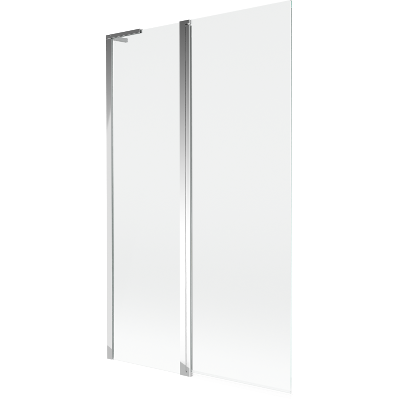 Paravan Mexen Mist L pentru cadă 2-panouri 110 x 150 cm, transparent, crom - 8A9L-110-011-01-00