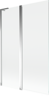 Mexen Mist L kádparaván 2 szárnyú 120 x 150 cm, átlátszó, króm - 8A9L-120-011-01-00