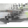 Mexen Silo cadă de colț freestanding dreapta riluțată 170 x 80 cm, albă, preaplin auriu roz - 52891708000P-60