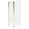 Paravan de cadă Mexen Mist L, 2-bucăți, 100 x 150 cm, transparent, auriu - 8A9L-100-011-50-00