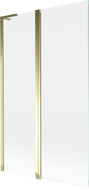 Mexen Mist L paravan de baie 2-bucăți 110 x 150 cm, transparent, auriu - 8A9L-110-011-50-00