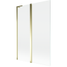 Mexen Mist L panou de cadă cu 2 uși 120 x 150 cm, transparent, auriu - 8A9L-120-011-50-00