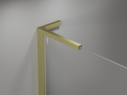 Mexen Mist L paravan cadă cu 2 uși 120 x 150 cm, transparent, auriu periat - 8A9L-120-011-55-00