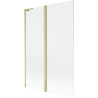 Mexen Mist L paravan cadă cu 2 uși 120 x 150 cm, transparent, auriu periat - 8A9L-120-011-55-00