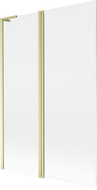 Mexen Mist L paravan de baie cu 2 uși 120 x 150 cm, transparent, auriu periat - 8A9L-120-011-55-00