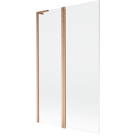 Mexen Mist L paravan de cada 2-panel 110 x 150 cm, transparent, cupru periat - 8A9L-110-011-65-00