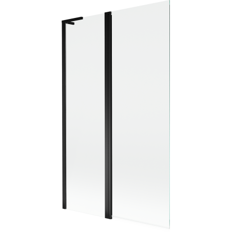 Mexen Mist L ecran cadă cu 2 panouri 110 x 150 cm, transparent, negru - 8A9L-110-011-70-00