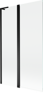 Mexen Mist L paravan de baie 2-canate 110 x 150 cm, transparent, negru - 8A9L-110-011-70-00