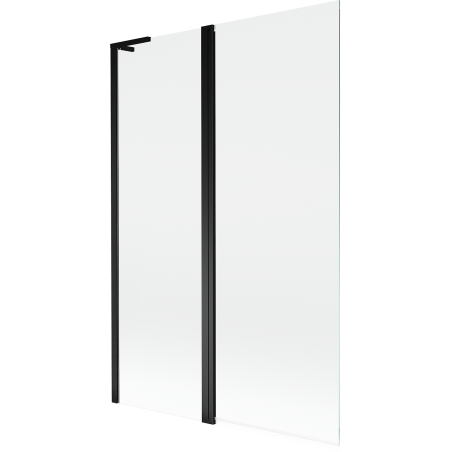 Mexen Mist L paravan de cadă cu 2 uși 110 x 150 cm, transparent, negru - 8A9L-120-011-70-00