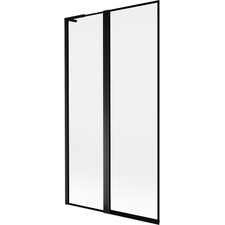 Mexen Mist L fürdőkádparaván 2-szárnyú bal 100 x 150 cm, fekete keret, fekete - 8A9L-100-011-70-70-L