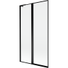 Mexen Mist L paravan de cadă cu 2 uși pliabile stânga 100 x 150 cm, cadru negru, negru - 8A9L-100-011-70-70-L