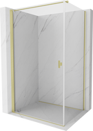 Mexen Mist-B cabină de duș cu uși batante 80 x 90 cm, transparent, auriu periat - 8A2T-080-090-55-00
