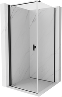 Mexen Mist-B cabină de duș cu uși batante 85 x 85 cm, transparent, negru - 8A2T-085-085-70-00