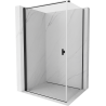 Mexen Mist-B cabină de duș pivotantă 95 x 110 cm, transparent, neagră - 8A2T-095-110-70-00