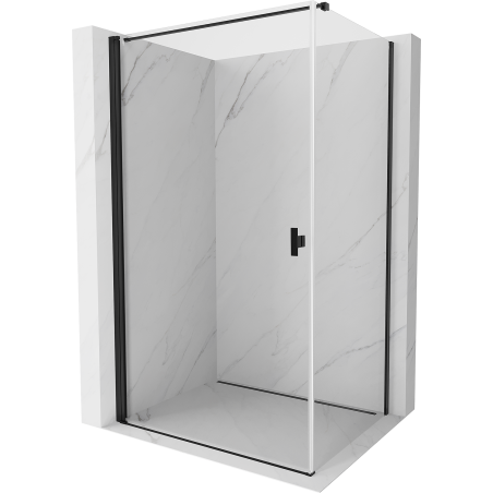 Mexen Mist-B cabină de duș pivotantă 70 x 120 cm, transparentă, neagră - 8A2T-070-120-70-00