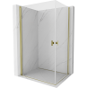 Mexen Mist-B Duo cabină de duș pivotantă 100 x 70 cm, transparent, auriu - 8A2-100-070-50-00