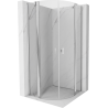 Mexen Mist cabină de duș semicirculară cu ușă batantă 100 x 100 cm, transparent, crom - 8A32-100-100-01-00