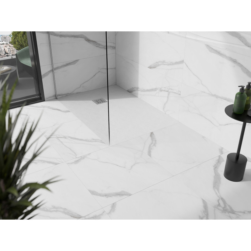 Mexen Stone+ cadă de duș dreptunghiulară din compozit 140 x 100 cm, albă - 44101014