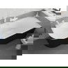 Cadă freestanding Mexen Silo colț dreapta cu textură, 170 x 80 cm, alb/negru, preaplin alb - 52891708075P-20