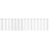 Mexen Mist-F Duo harmonika zuhanykabin 100 x 75 cm, fekete keret, fekete - 8A6-100L-075P-70-70