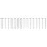 Mexen Mist-F Duo harmonika zuhanyfülke 110 x 75 cm, fekete keret, fekete - 8A6-110L-075P-70-70