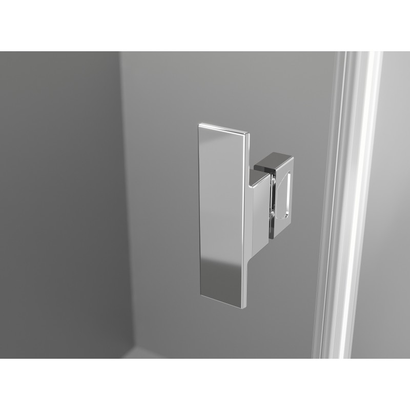 Mexen Mist cabină de duș semicirculară cu ușă batantă 70 x 70 cm, transparent, crom - 8A31-070-070-01-00