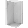 Mexen Mist cabină de duș semicirculară cu ușă batantă 90 x 90 cm, transparent, crom - 8A31-090-090-01-00