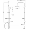 Mexen T62 coloană de duș, Grafit - 798626293-66