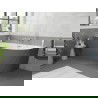 Mexen Silo cadă de baie freestanding colț stânga texturată 170 x 80 cm, alb/gri, preaplin nichel periat - 52891708062L-97
