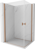 Mexen Mist-B Duo cabină de duș batantă 100 x 80 cm, transparent, cupru periat - 8A2-100-080-65-00
