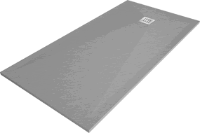 Mexen Stone+ Cădiță de duș compozit dreptunghiulară 160 x 70 cm, Gri-beton - 44617016