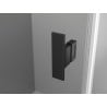 Mexen Mist cabină de duș semicirculară cu ușă batantă 90 x 90 cm, grilaj negru, neagră - 8A31-090-090-70-77