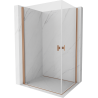Mexen Mist-B Duo cabină de duș 100 x 100 cm, transparent, cupru periat - 8A2-100-100-65-00
