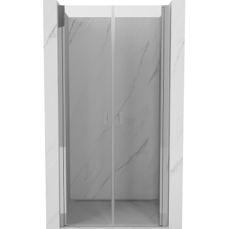 Mexen Mist uși de duș batante 80 cm, transparent, crom - 8A7-080-000-01-00