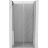 Mexen Mist uși de duș batante 80 cm, transparent, crom - 8A7-080-000-01-00