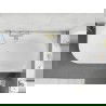 Mexen Silo szabadon álló, sarok jobb, bordázott kád 170 x 80 cm, fehér/szürke, arany szálcsiszolt túlfolyó - 52891708062P-55