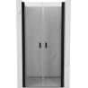Mexen Mist uși de duș batante 90 cm, transparent, negru - 8A7-090-000-70-00