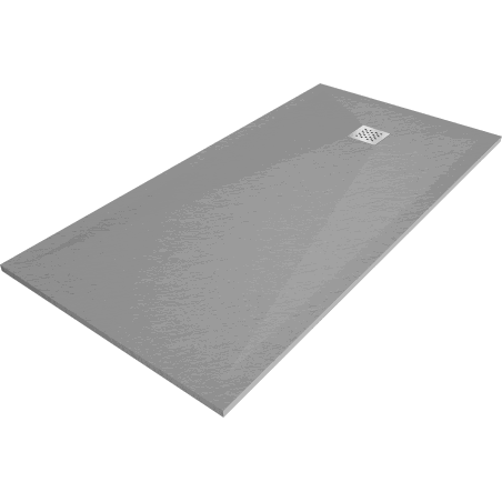 Mexen Stone+ szögletes kompozit zuhanytálca 160 x 80 cm, Szürke-beton - 44618016