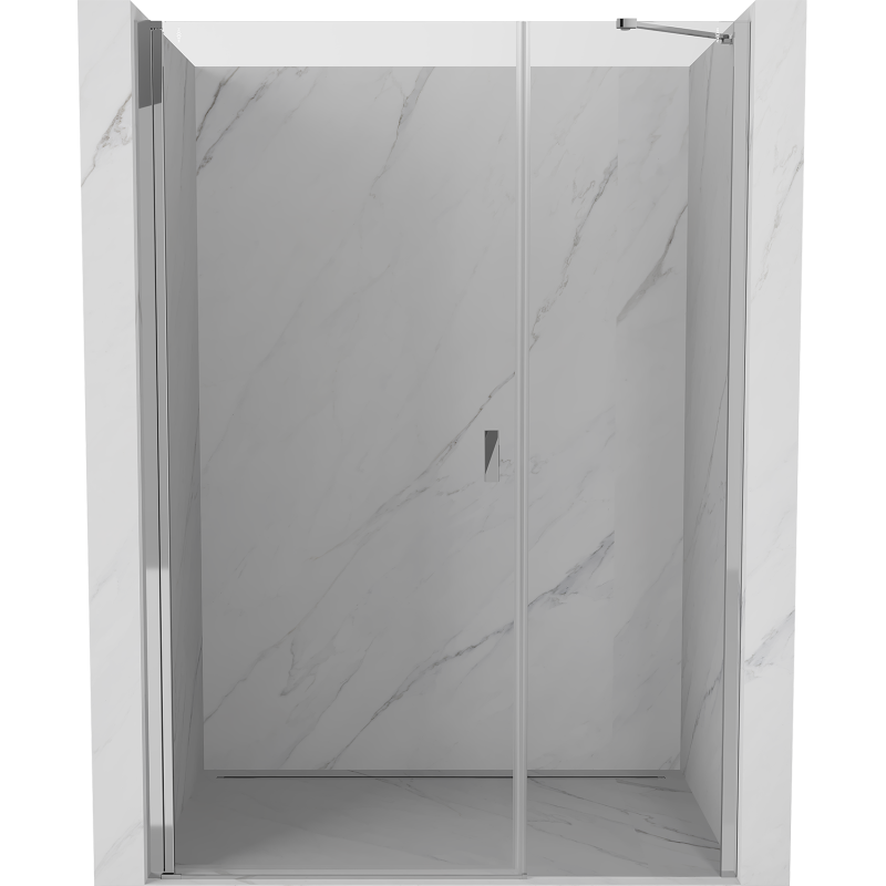 Mexen Mist-B uși de duș batante 110 cm, transparent, crom - 8A2-110-001-01-00