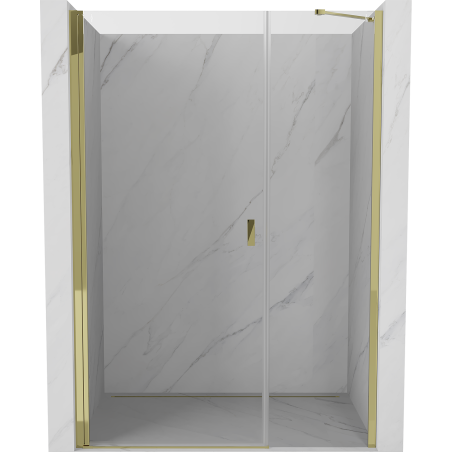 Mexen Mist-B ușă de duș pivotantă 105 cm, transparent, aurie - 8A2-105-001-50-00