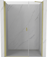 Mexen Mist-B uși duș rabatabile 105 cm, transparent, auriu periat - 8A2-105-001-55-00