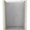 Mexen Mist-B ușă de duș pivotantă 115 cm, transparentă, auriu periat - 8A2-115-001-55-00