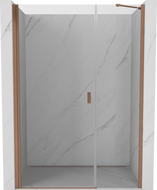 Mexen Mist-B ușă de duș pivotantă 110 cm, transparentă, cupru periat - 8A2-110-001-65-00