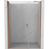 Mexen Mist-B ușă de duș batantă 115 cm, transparentă, cupru periat - 8A2-115-001-65-00