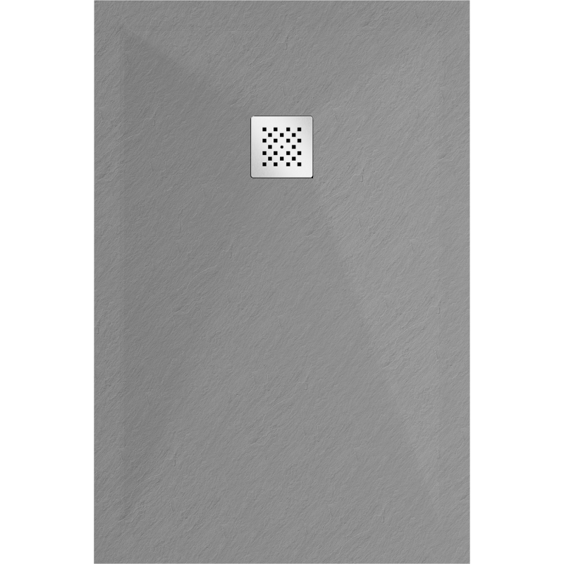 Mexen Stone+ kompozit zuhanytálca téglalap alakú 140 x 90 cm, szürke-beton - 44619014