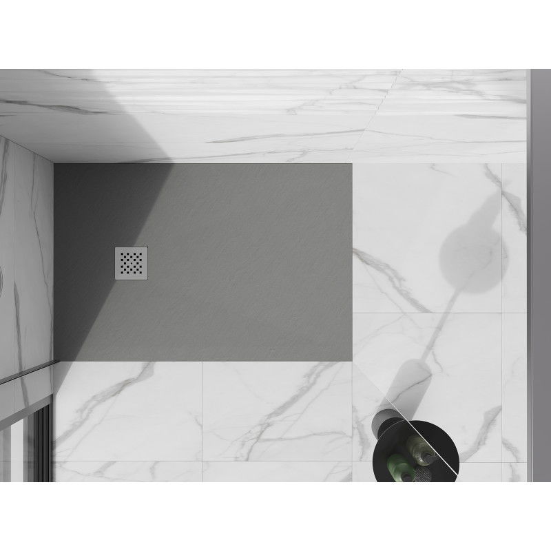 Mexen Stone+ cadă de duș compozit dreptunghiulară 140 x 90 cm, gri-beton - 44619014